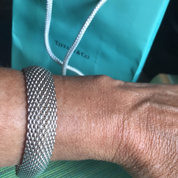 Tiffany & Co. somerset mesh silver bracelet - Picture 2 of 14